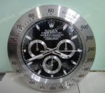 Rolex Display Wall clock / SS Black Cosmograph Daytona